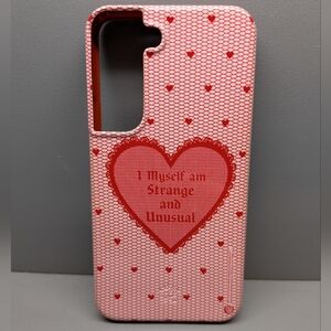 Beetlejuice Strange And Unusual Red Heart Fishnet Samsung Phone Case